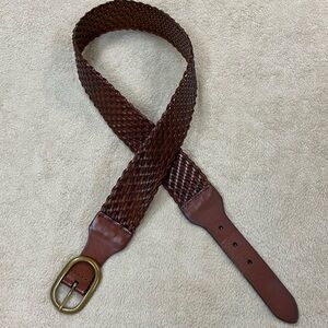 Ann Taylor Loft Brown Leather Belt size M (34 1/2 - 36 1/2)